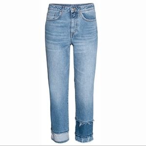 H&M Straight High Cropped Jeans